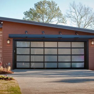 Electric Overhead Sectional Garage Door with Aluminum Material And Glass
