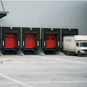 Mechanical Door Cover Dock Straightener With Sealed Loading And Unloading Truck