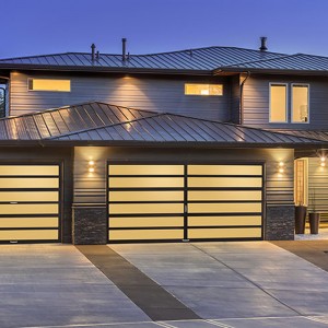 Premium Sectional Overhead Tempered Glass Garage Door