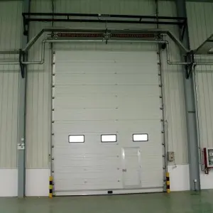 How is the energy-saving effect of industrial sliding doors in the electronics industry?